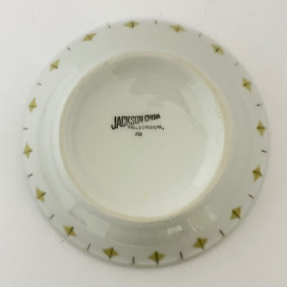 Vintage MCM Jackson China Restaurant Ware Atomic Starburst Cereal Bowl - Picture 8 of 10